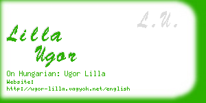 lilla ugor business card